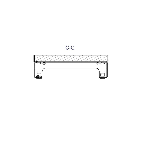 Produktbild UBD 215 202  -  Unterflur-Bodendose UBD 210 small inkl. belegtem Blinddeckel aus Chromstahl, geschliffen